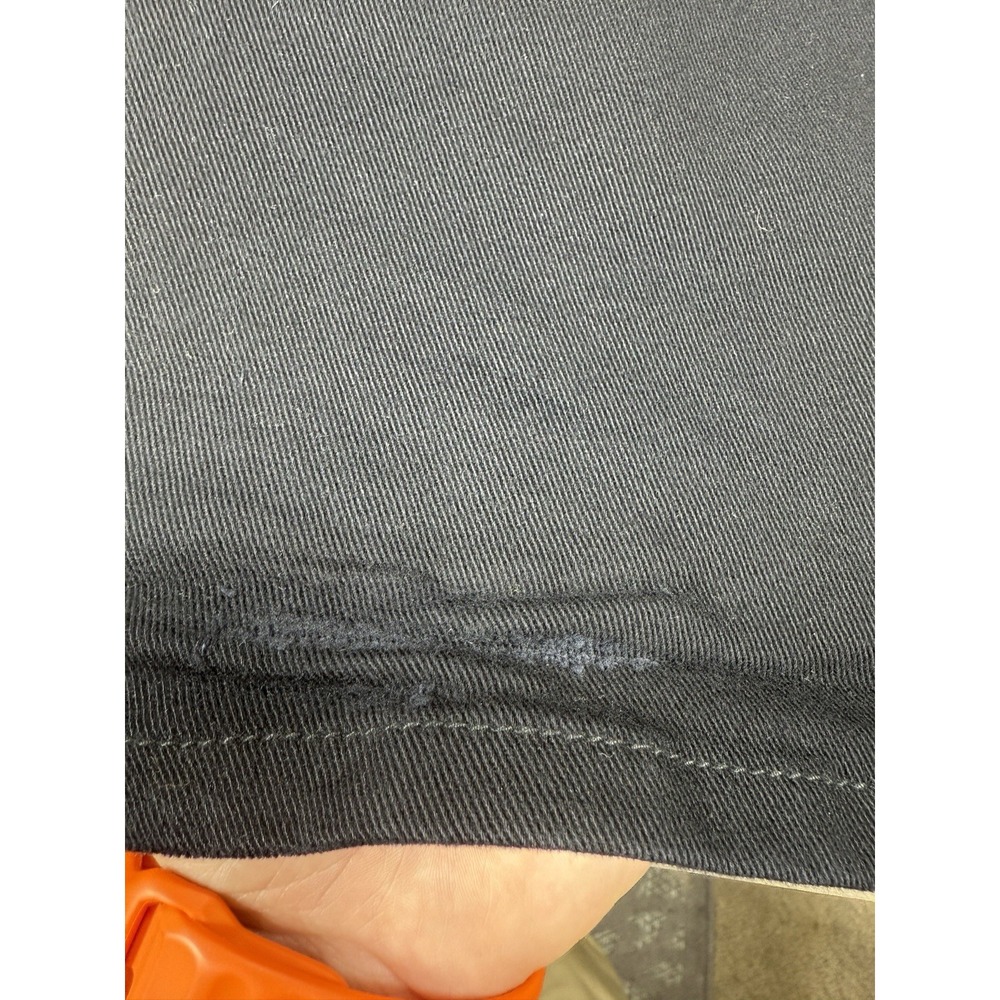 JLO Jennifer Lopez Flare Pants Womens 8 Black Gray Contrast Waistband Y2K Style - Picture 9 of 16